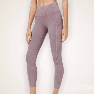 Lululemon Fast and Free High Rise Tight 25" Ice Dye - size 6